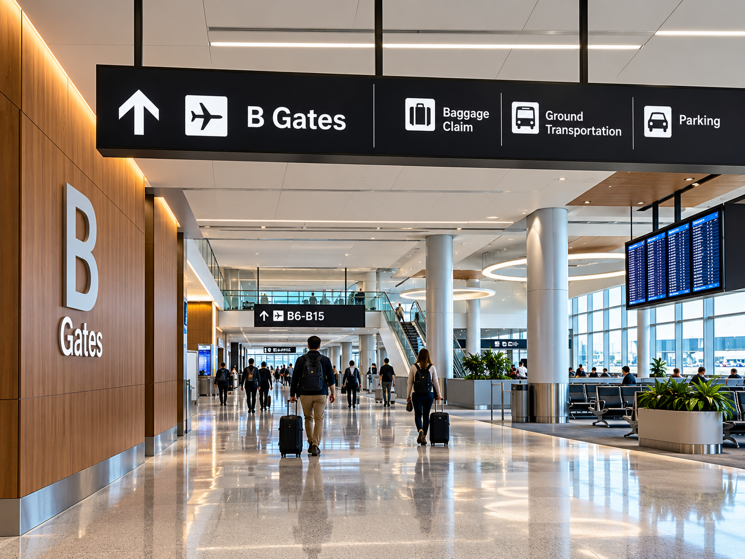 Airport wayfinding